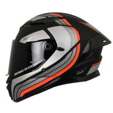 Casco Spartan Panther SV Tribute Negro Mate Rojo